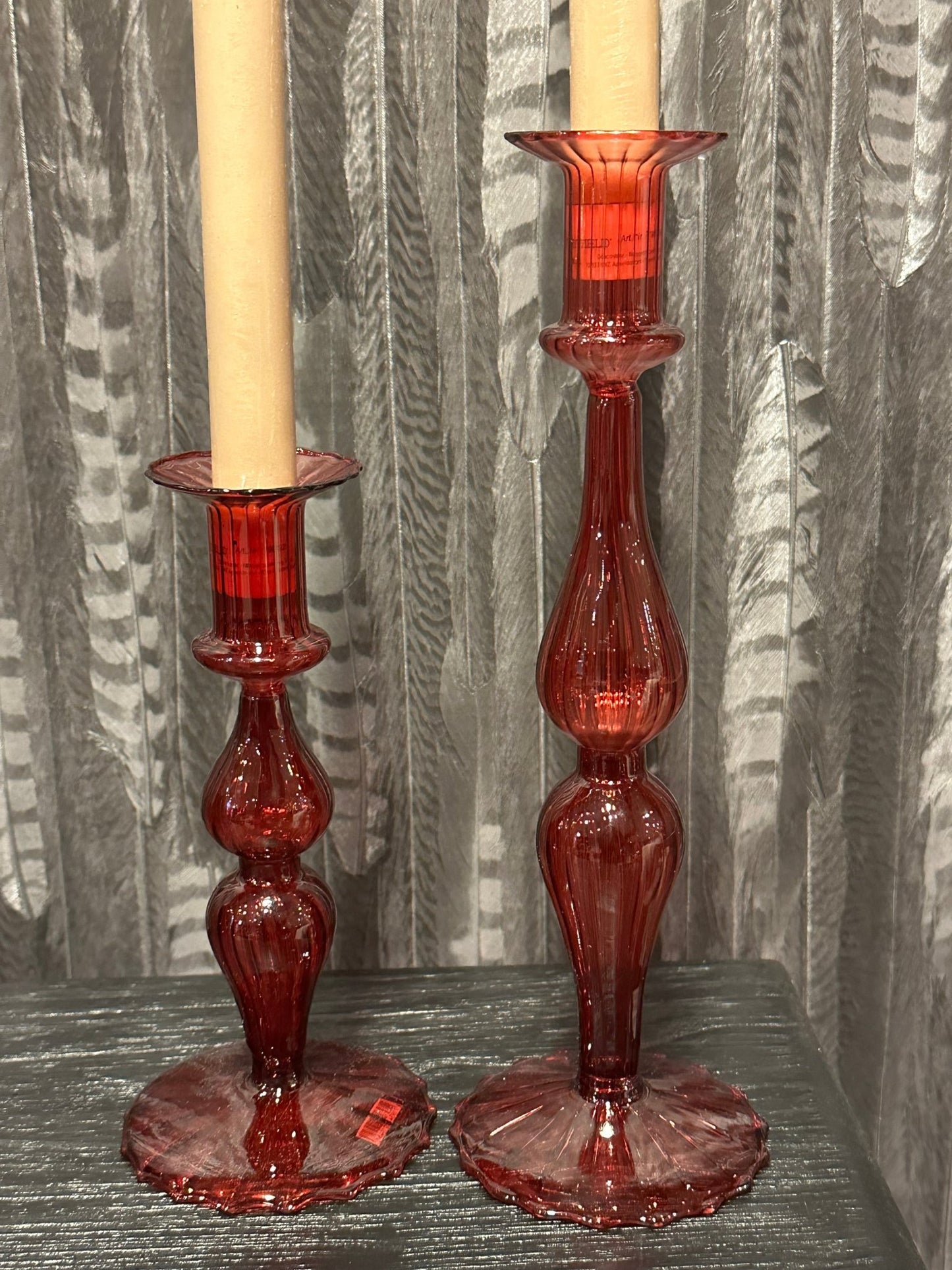 Kandelaar Fien | Rood Woonunique