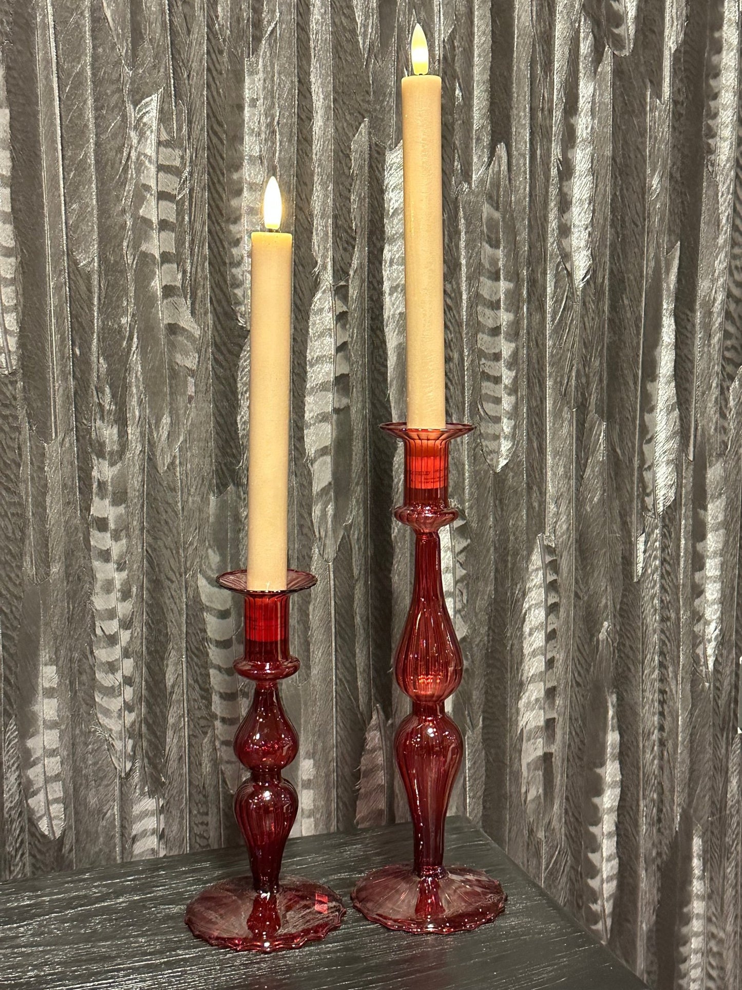 Kandelaar Fien | Rood Woonunique