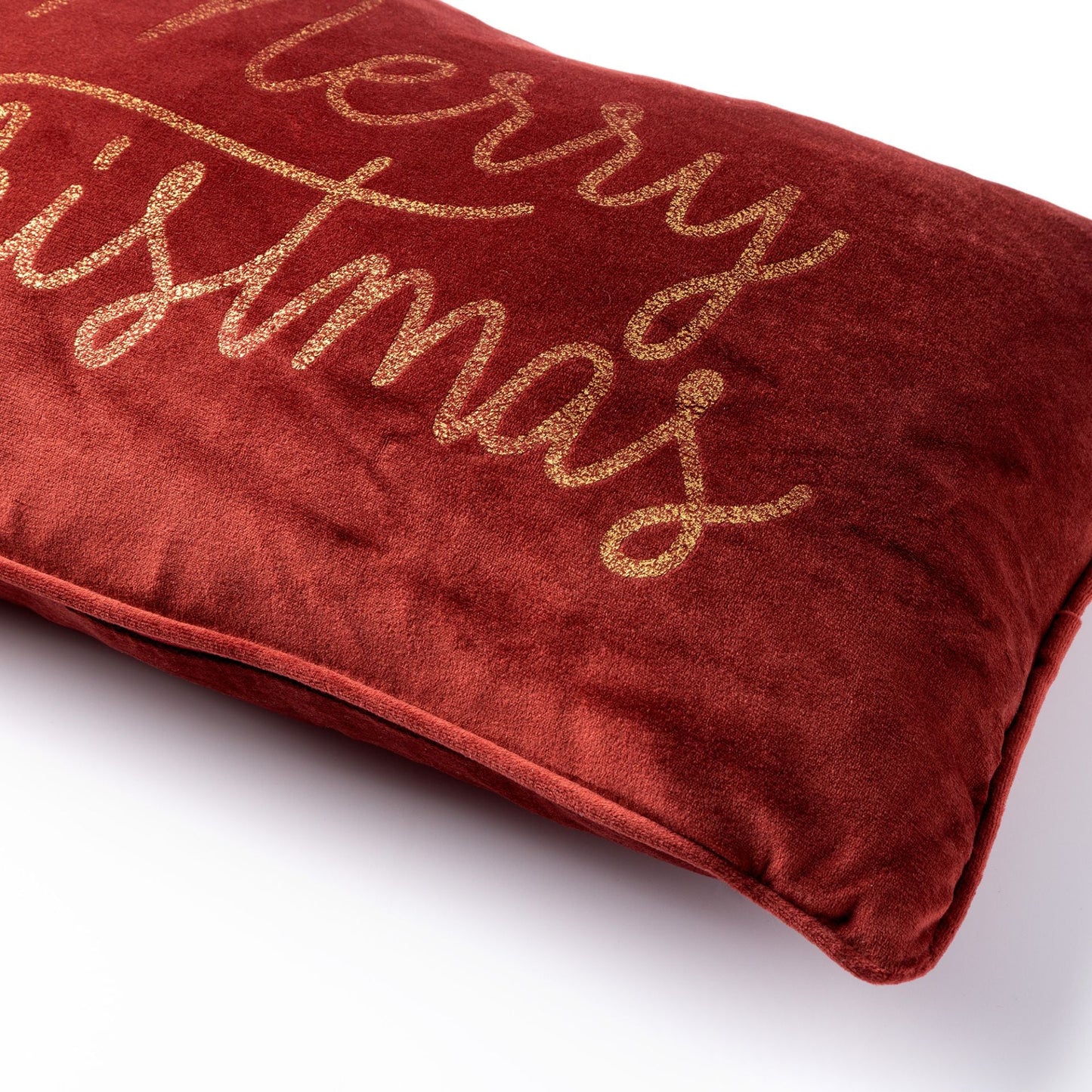 Merry Christmas kussen rood | 30x50cm Woonunique