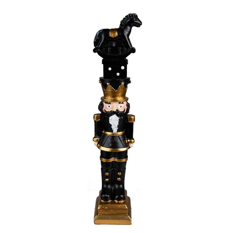 Notenkraker zwart / goud | 23cm Woonunique
