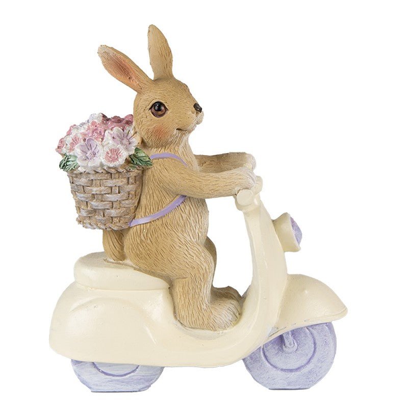Paasbeeld | Konijn op de scooter Woonunique
