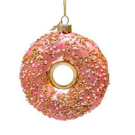 Vondels Kerstballen Donut Hanger | Goud en Roze Woonunique