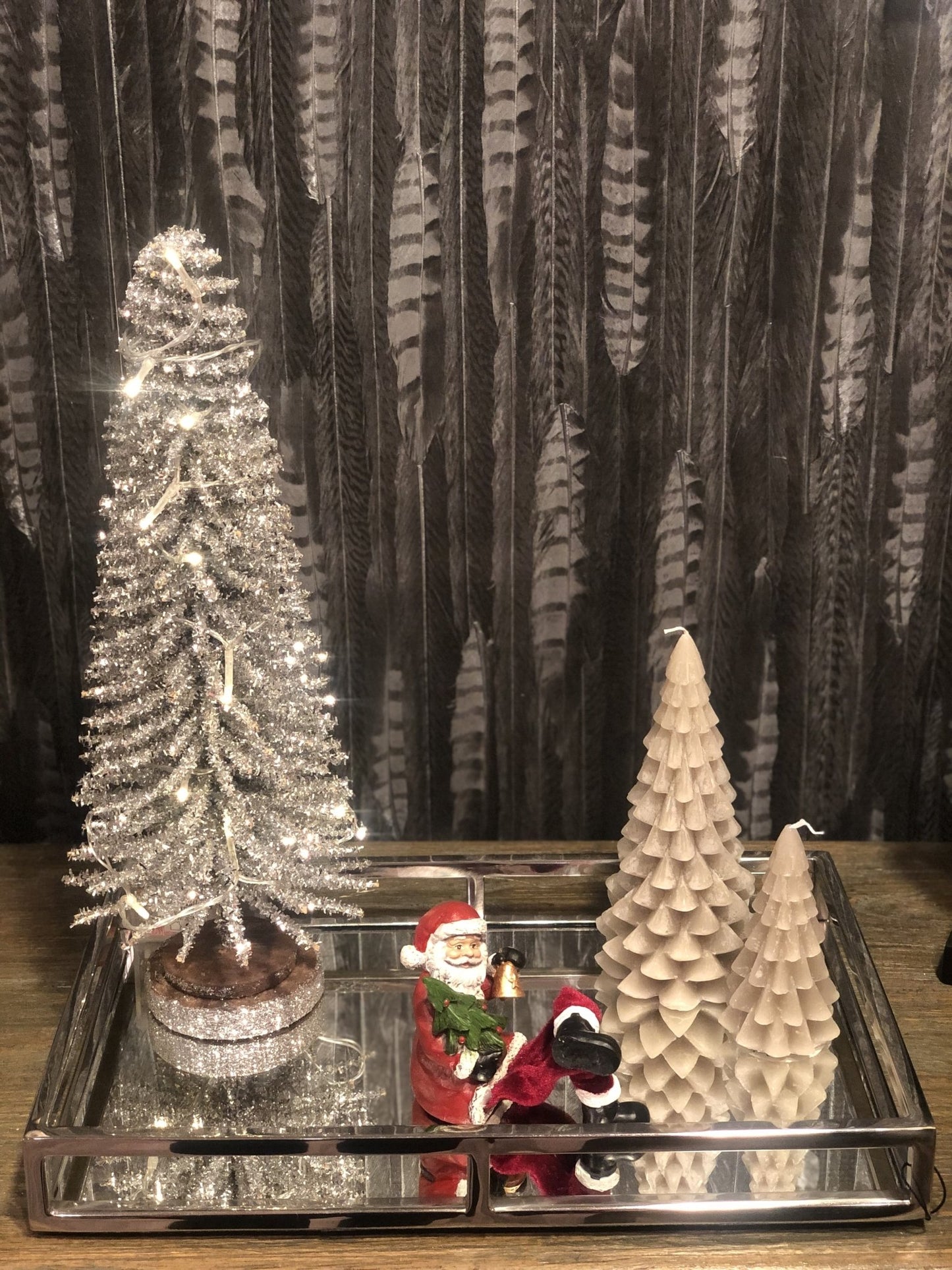 Zilveren Glitter Kerstboom Woonunique