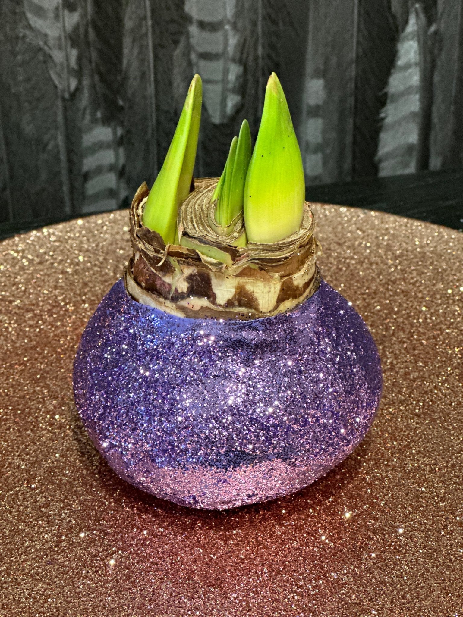 Amaryllisbol - Glitter paars Woonunique