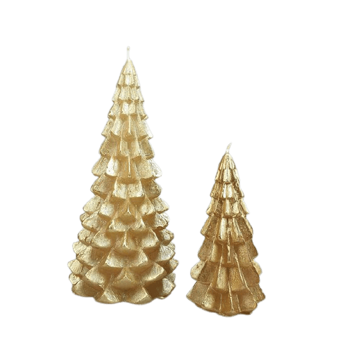 Gouden Kerstboom Kaars Groot | Rustik Lyn Woonunique