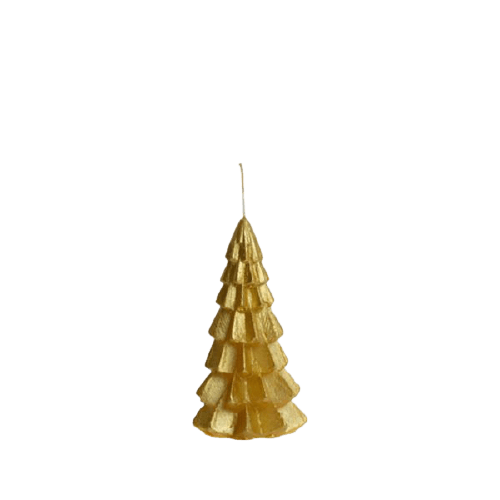 Gouden Kerstboom Kaars Klein | Rustik Lyn Woonunique